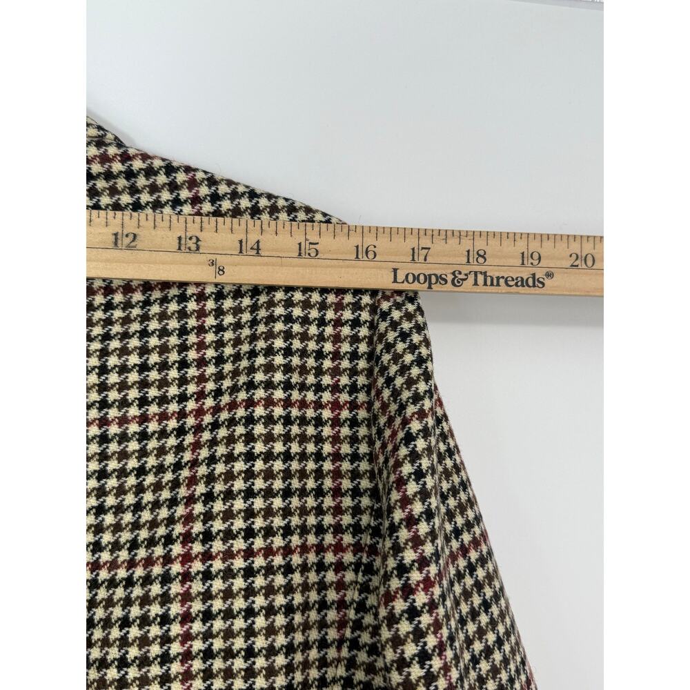 J.Crew Schoolboy Houndstooth Wool Blend Blazer Gold Buttons Size 16 Fall Winter - Picture 10 of 10
